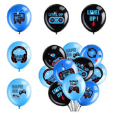 Jeu bleu sur ballons à thème contrôleur de jeu vidéo ballon en Latex jeu Happy Boys fête d'anniversaire enfants faveurs Gamer niveau Up Balon