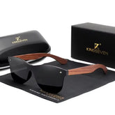 KINGSEVEN lunettes de soleil en bois naturel hommes Vintage classique polarisé mode femmes