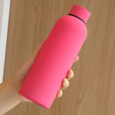 Stainless steel thermos bottle, thermal water bottle, coffee mug, vacuum insulated tumbler, rubberized paint, sports kettle