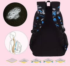 SR-Waterproof Primary School Backpack for Boys, Book Bag, Orth4WD