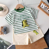 Ensemble de vêtements pour enfants bébé garçon/fille T-Shirt + short vêtements d'été coton dessin animé décontracté garçons survêtement enfants ensemble de vêtements pour bébé