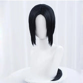 Anime Uchiha Itachi Cosplay Wig, Long Straight Black Heat-Resistant Synthetic Hair Cosplay Wig