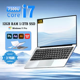14.1 pouces ordinateur Portable Windows 11 Pro Core i7-7500U ordinateur Portable 12GB RAM 1 to 2 to SSD ordinateurs portables d'étude de bureau