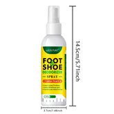 Shoe deodorizing spray, 100ml, lemon scent, shock odor, eliminates deodorants, antibacterial, refreshing, deodorizing