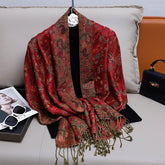 Foulard Paisley impressions Design Hijabs Pour Femme Cachemire Pashmina Chale Dame enveloppe Chaud Hiver Foulards Femme