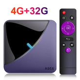 Android 11 Smart TV Box, A95X F3AirII, Amlogic S905Y4 BTpig, 4 GB RAM, 64 GB ROM, 4K, RGB Light Video, 2024G, 5G, Tourist, Wifi, Dean Decoder, 2.4
