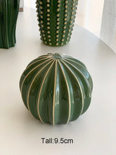 Home decor present 2024, Creative ceramic cactus, aesthetic decor, tropical desert, echinopsis room, green hotel ornament