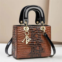 Luxury Leather Handbags for Women, Shoulder Bag, Top Handle, Trendy