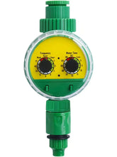 Automatic electronic outdoor sprinkler hose, green plastic, garden, clay, timer