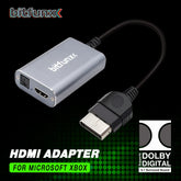 Adaptateur HDMI Bitfunx pour consoles de jeu rétro classiques XBOX, câble HD, accepte le son Surround numérique Dolby 5.1