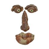 Enchanting resin garden decoration with tree face, decorative materials, multi-scene application, bark ghost, face ornament