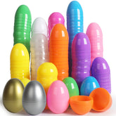 Décoration drôle de pâques, ajout de friandises, œufs de pâques remplissables, décor de fête en plastique, 12 à 24 pièces