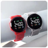 Ensemble de montres électroniques pour enfants, ensemble d'horloge numérique de Sport pour enfants, bracelet en Silicone, affichage LED, montre-bracelet pour filles et garçons