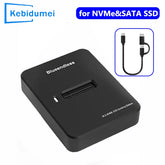 10Gbps M.2 NVMe/SATA SSD Enclosure, External Read and Write Docking Station for PC, 4TB Dual Protocol Solid State Adapter