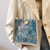 2025 sacs en lin sac à main pour femmes Shopper sac fourre-tout sac de créateur de mode pratique grande capacité pour voyage sac d'épicerie