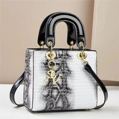 Luxury Leather Handbags for Women, Shoulder Bag, Top Handle, Trendy