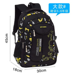 SR-Waterproof Primary School Backpack for Boys, Book Bag, Orth4WD
