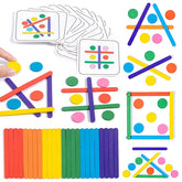 Puzzle bâton arc-en-ciel pour enfants, jouets Montessori, couleur sensorielle, pensée logique, jeux assortis, jouets éducatifs précoces en bois