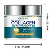 Collagen cream that deeply hydrates, nourishes the skin to restore its youthful appearance, combats wrinkles and aging, and minimizes pores.