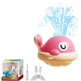 Baby bath toys, toddler bath toys, light-up whale bath toys, sprinkler, pool water table, infant toys, bathtub fountain