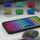 Retro 4.2 Wireless Keyboard for Android iOS Windows Tablets, Mouse, Bluetooth 5.2, iPad, Phone