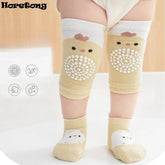 Ensemble de genouillères et de chaussettes de sol pour bébé, coussin non ald inoling, protecteur de chaussettes pour tout-petits, genouillère de sécurité, fille et garçon, 2 pièces