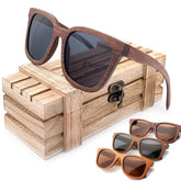 Lunettes de soleil rétro en bambou pour femmes, en bois, à la mode, carrées, Protection UV, marque de styliste