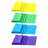 Resistance band set, TPE elastic band, 4 resistance levels, exercise, training, recovery, fitness, yoga, Pilates, rehabilitation, strength training
