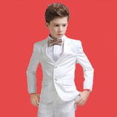 Costume formel pour garçons, pour mariage, blazer de fête blanc, pantalon, tenue de baptême, Costume pour enfants, ensemble de Tuxedos de bal pour hommes et adolescents