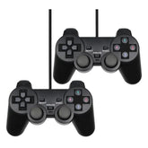 Wired Game Controller 1/2 Pieces USB Gamepad for Windows PC Laptop Joystick Joypad for WinXP/Win7/8/10 Black Gamepad