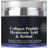 Crème peptidique au collagène, Anti-rides, acide hyaluronique et rétinol, raffermissante et raffermissante, soins pour la peau, hydratant pour le visage