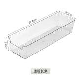 Acrylic storage box, clear plastic box for office cosmetics, dorm room, home facial mask, skin box, refrigerator storage box
