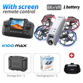 K100 MAX Mini GPS Drone with 8K HD Real-Time Video Camera, Screen Transmission, Control, Obstacle Avoidance, Aerial Photography, RC Quadcopter