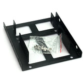 2.5 to 3.5 inch hard drive support, dual SSD mounting bracket for desktop computer, internal adapter, supports two 2.5 inch HDDs or SSDs