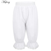 Filles Bloomers pantalons Shorts victorien à volants citrouille Baggy pantalon Homewear danse Costume Renaissance gitane pantalon culotte