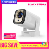 Magcubic HY310 projecteur à mise au point automatique 1080P natif 4K 330ANSI Android 11 WiFi6 BT5.4 Mini projecteur de film extérieur avec Air Mouse