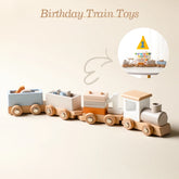 Jouets Montessori Train en bois jouet d'anniversaire bébé jouets éducatifs chariot en bois bébé jouets d'apprentissage nombre de bois bébé jouets cadeaux