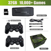 2.4G Video Game Console, Dual Wireless Controllers, 4K Game Stick, 20000 Games, 64GB/32GB Storage, Retro Games for PS1/GBA Boy, Christmas Gift
