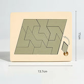 Wooden geometric puzzles: Impossible challenge, brain-burning, decompression, mind-bending puzzle for adults and children