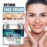 Sumax-Crème pour le visage au collagène de rétinol, soin hydratant à l'acide hyaluronique, raffermissant et éclaircissant à 5%, 50ml