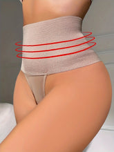 Women's high-waisted shaping thong, breathable, tummy control and hip lifting, soft and comfortable underwear, suitable for everyday wear