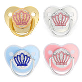 Nouveau bébé sucette sans BPA nouveau-né factice sucette enfant en bas âge infantile Silicone sucettes noir doré Bling mamelon bébé garçon filles cadeau