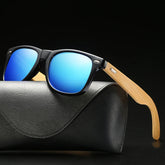 Lunettes de soleil carrées Vintage en bois de bambou pour hommes et femmes, marque de luxe de styliste, lunettes de conduite en bois UV400