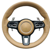 Embroidered steering wheel for Porsche Macan, New Collection, Panamera Taycan 718 Cayman 991 992 911 911.2 Carrera GT2 GT2RS GT3 GT3RS GT3 RS GT4
