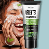 Nettoyant à l'acide salicylique 60g - Contient des extraits d'acide salicylique, d'arbres à thé et de curcuma, doucement hydratant et nettoyant, sui