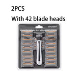 100% Waterproof Razor, Brand New Design, Men's Three-Layer Shaving Razor, Reusable Razor, Imported Multi-Tool, Head Replacement