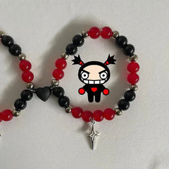Pucca Garu matching Y2K friendship bracelets handmade jewelry