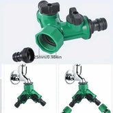 Séparateur de tuyau d'arrosage, connecteur de tuyau d'arrosage avec robinet, arrêt pour l'aménagement paysager, plantation de fleurs, Irrigation