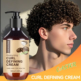 Crème bouclée à l'huile de ricin pour hommes, 100ML, avec romarin et menthe poivrée pour contrôler le bouclage