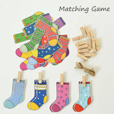 Matériel Montessori pour tout-petits, jouets de bricolage, chaussettes, tri des couleurs, jeux assortis, jouets d'apprentissage éducatif précoce, outils pédagogiques préscolaires